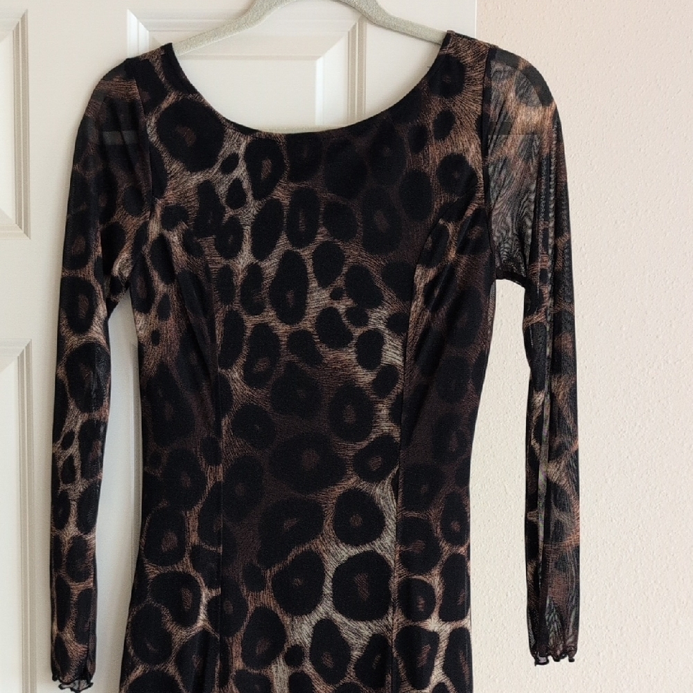 Leopard Print Maxi Dress